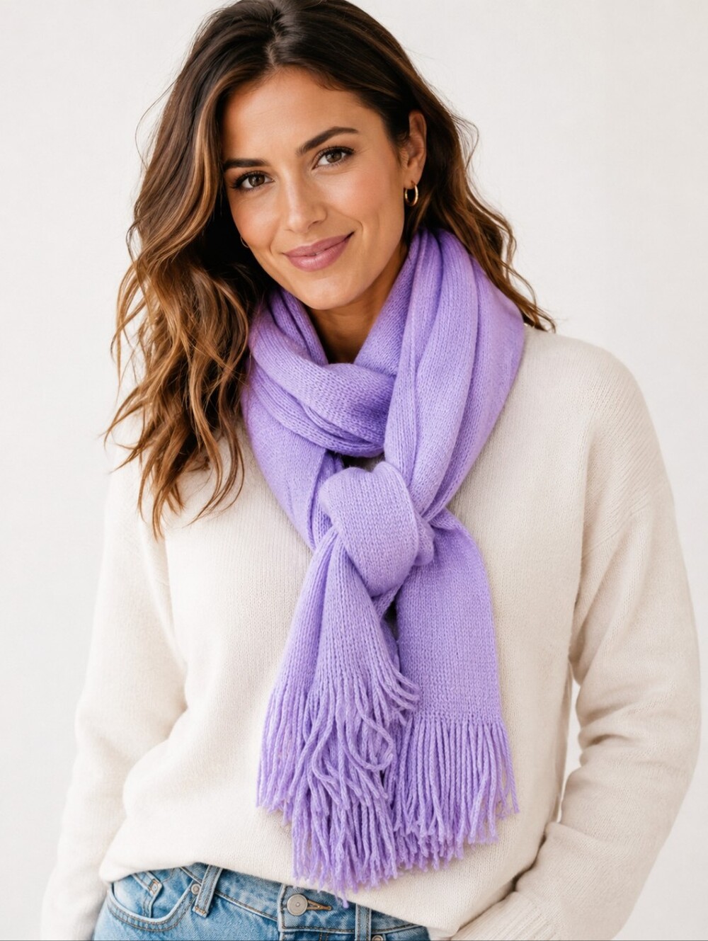 Echo  soft‎ Heather Lilac scarf